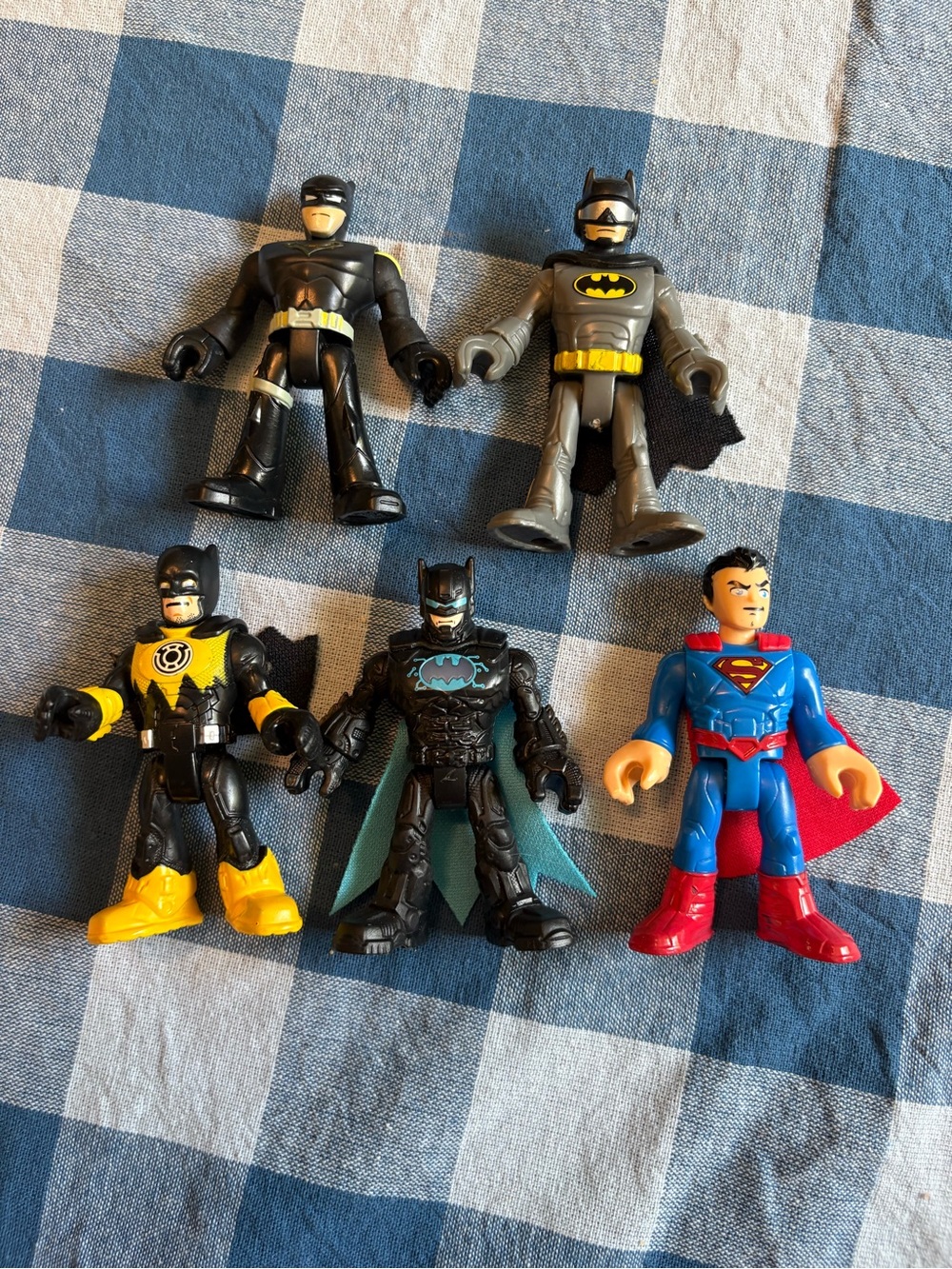 5 piece Imaginext action figures 3in